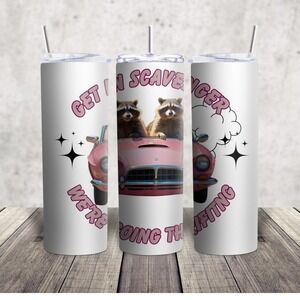 Thrifting humor 20 ounce sublimation tumbler